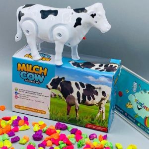 Electric Milk Cow Toy for Kids 1-10 Years Black White