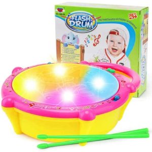 3D Flash Drum for Kids with 9 Songs & Lights