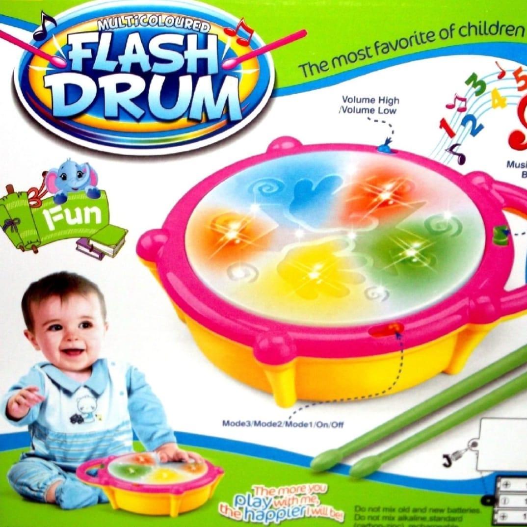 3D Flash Drum for Kids with 9 Songs & Lights - Image 4