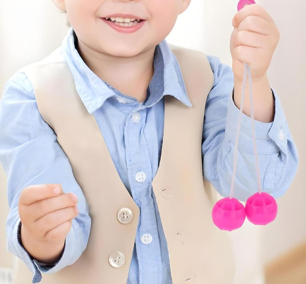 Lato Clacker Balls Multicolor Plastic Kids Toy - Image 3