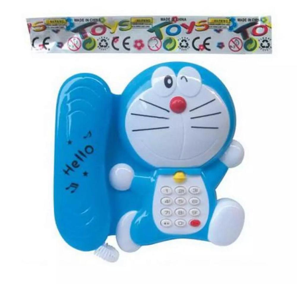 Doraemon Telephone Toy Blue Educational Playset
