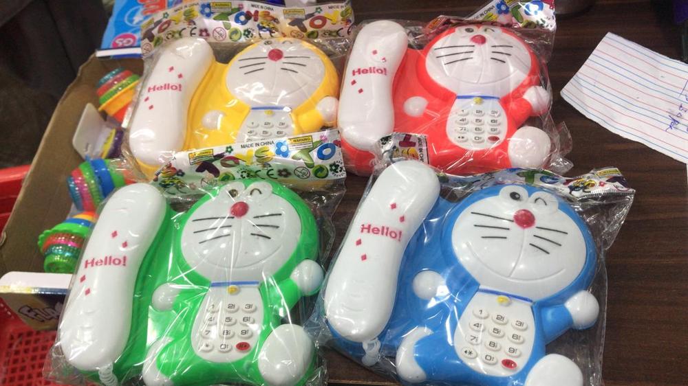 Doraemon Telephone Toy Blue Educational Playset - Image 3