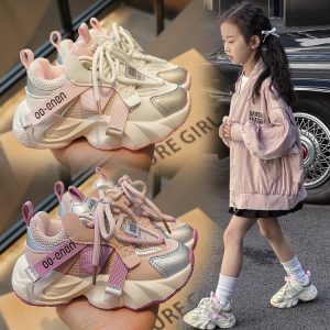 Kids Mesh Sneakers Pastel Comfortable Spring Wear