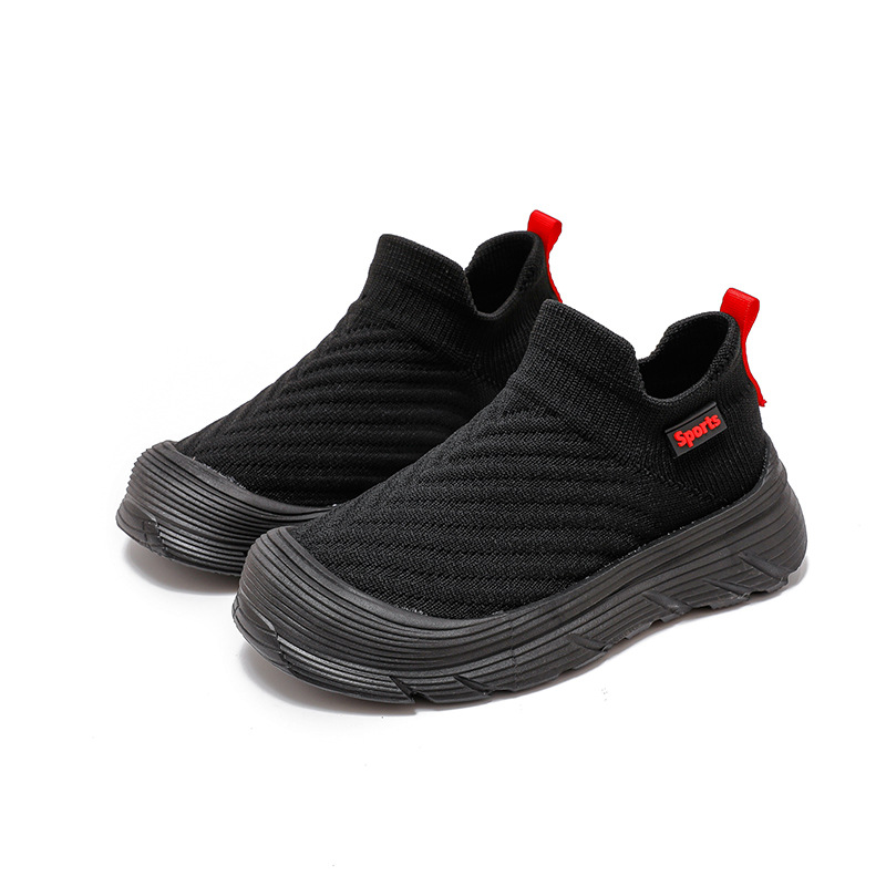 Kids Breathable Sports Shoes Black Pink White - Image 5