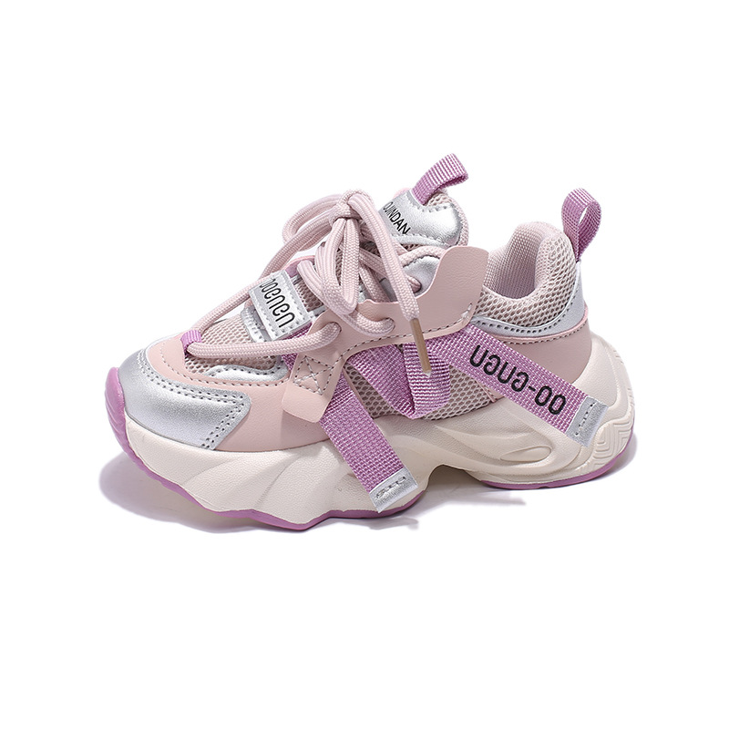 Kids Mesh Sneakers Pastel Comfortable Spring Wear - Image 5