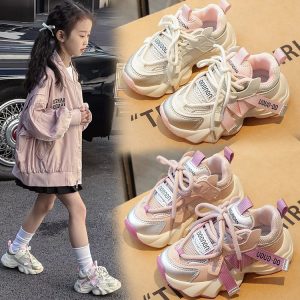Kids Mesh Sneakers Pastel Comfortable Spring Wear